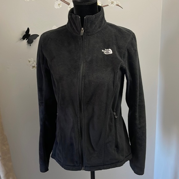 The North Face Jackets & Blazers - The North face black fleece women’s zip up size Small
